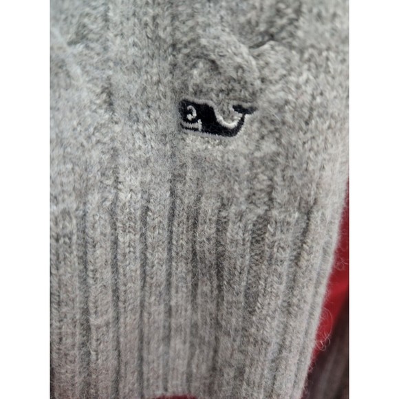 Vineyard Vines Sweater Women Small Gray Pullover Long Sleeve Knit Wool Exclusive - Picture 3 of 4